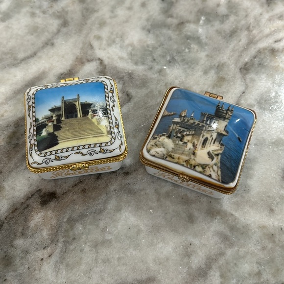Two gorgeous vintage small jewelry boxes - Picture 4 of 7